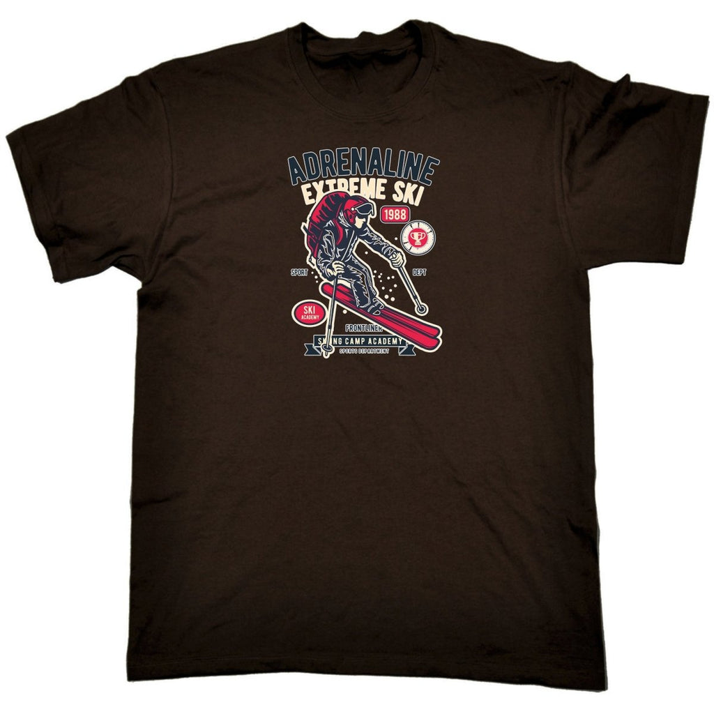 Adrenaline Extreme Ski Skiing - Mens Funny T-Shirt Tshirts - 123t Australia | Funny T-Shirts Mugs Novelty Gifts