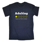 Adulting Would Not Recommend - Mens Funny T-Shirt Tshirts - 123t Australia | Funny T-Shirts Mugs Novelty Gifts