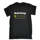Adulting Would Not Recommend - Mens Funny T-Shirt Tshirts - 123t Australia | Funny T-Shirts Mugs Novelty Gifts