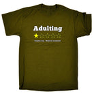 Adulting Would Not Recommend - Mens Funny T-Shirt Tshirts - 123t Australia | Funny T-Shirts Mugs Novelty Gifts