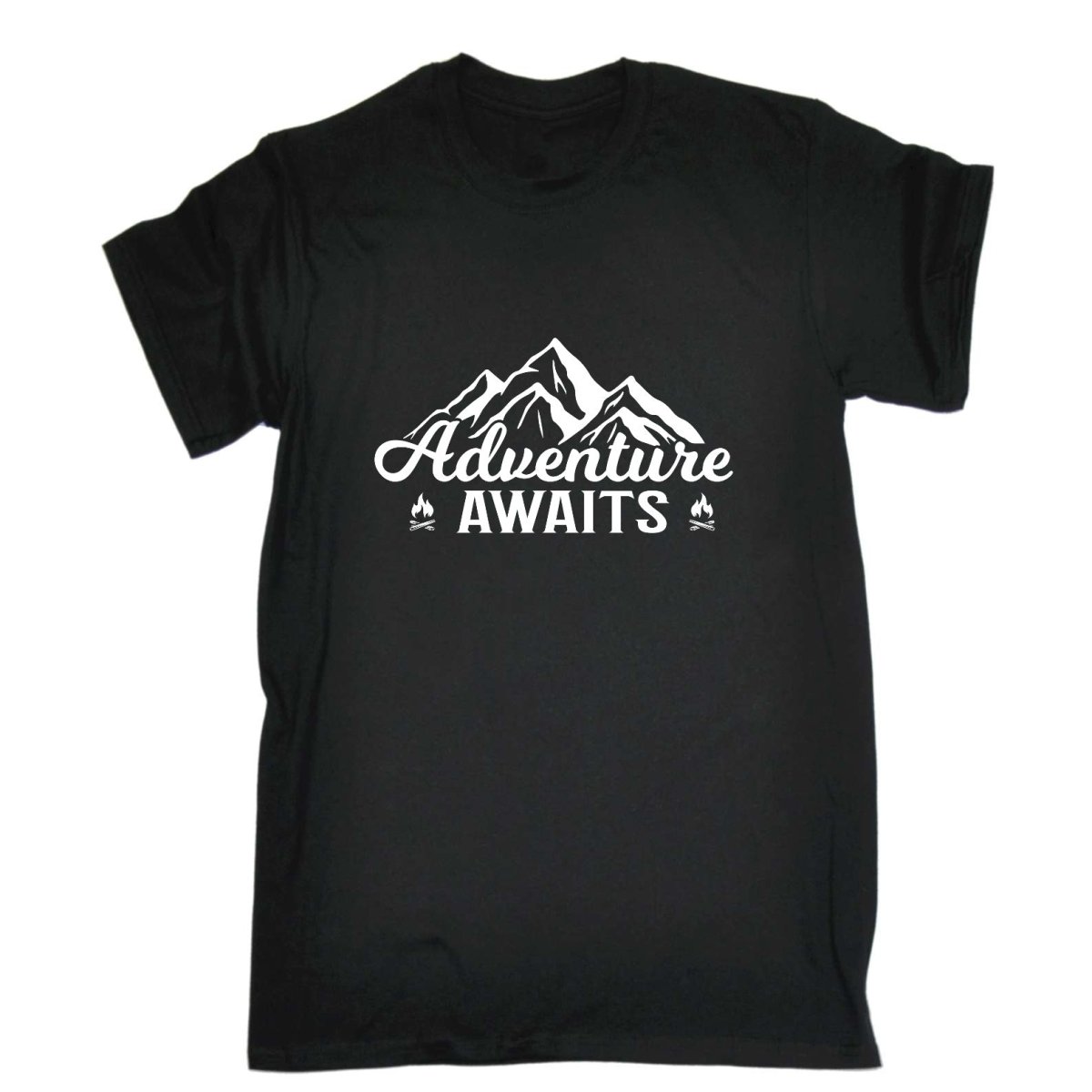 Adventure Awaits Camping Camp Outdoors - Mens Funny T-Shirt Tshirts Tee Shirt - 123t Australia | Funny T-Shirts Mugs Novelty Gifts