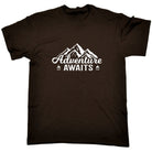 Adventure Awaits Camping Camp Outdoors - Mens Funny T-Shirt Tshirts Tee Shirt - 123t Australia | Funny T-Shirts Mugs Novelty Gifts