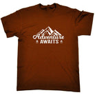 Adventure Awaits Camping Camp Outdoors - Mens Funny T-Shirt Tshirts Tee Shirt - 123t Australia | Funny T-Shirts Mugs Novelty Gifts
