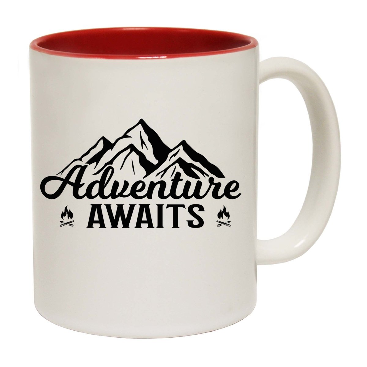 Adventure Awaits Camping Camp Outdoors Mug Cup - 123t Australia | Funny T-Shirts Mugs Novelty Gifts