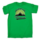 Adventure Mountain Sunset - Mens Funny T-Shirt Tshirts - 123t Australia | Funny T-Shirts Mugs Novelty Gifts