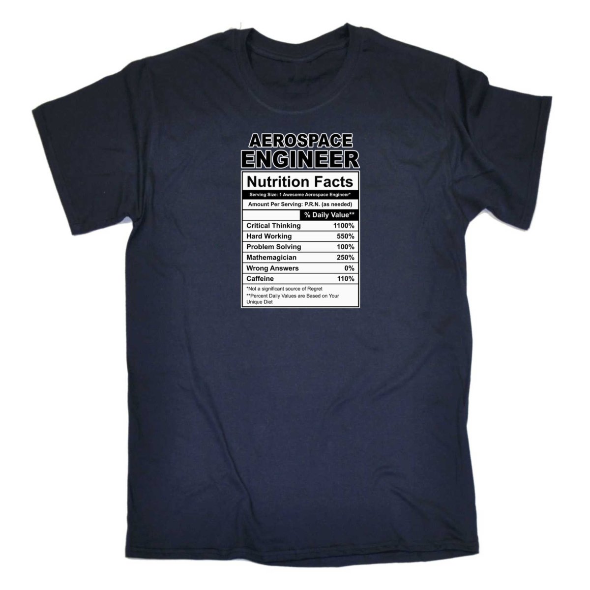 Aerospace Engineer Nutrition Facts - Mens Funny T-Shirt Tshirts - 123t Australia | Funny T-Shirts Mugs Novelty Gifts