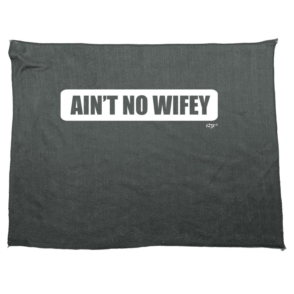 Aint No Wifey Wife - Funny Novelty Soft Sport Microfiber Towel - 123t Australia | Funny T-Shirts Mugs Novelty Gifts