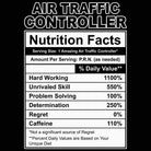 Air Trafic Controller Nutrition Facts - Mens Funny T-Shirt Tshirts - 123t Australia | Funny T-Shirts Mugs Novelty Gifts