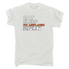 Aircraft Mechanic Eat Sleep Fix Airplanes - Mens Funny T-Shirt Tshirts - 123t Australia | Funny T-Shirts Mugs Novelty Gifts