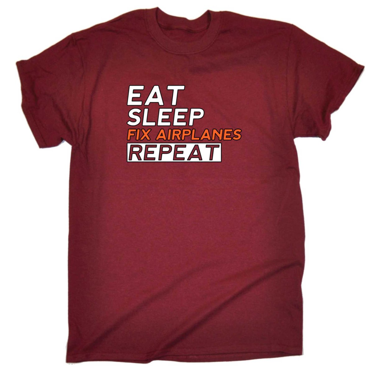 Aircraft Mechanic Eat Sleep Fix Airplanes - Mens Funny T-Shirt Tshirts - 123t Australia | Funny T-Shirts Mugs Novelty Gifts