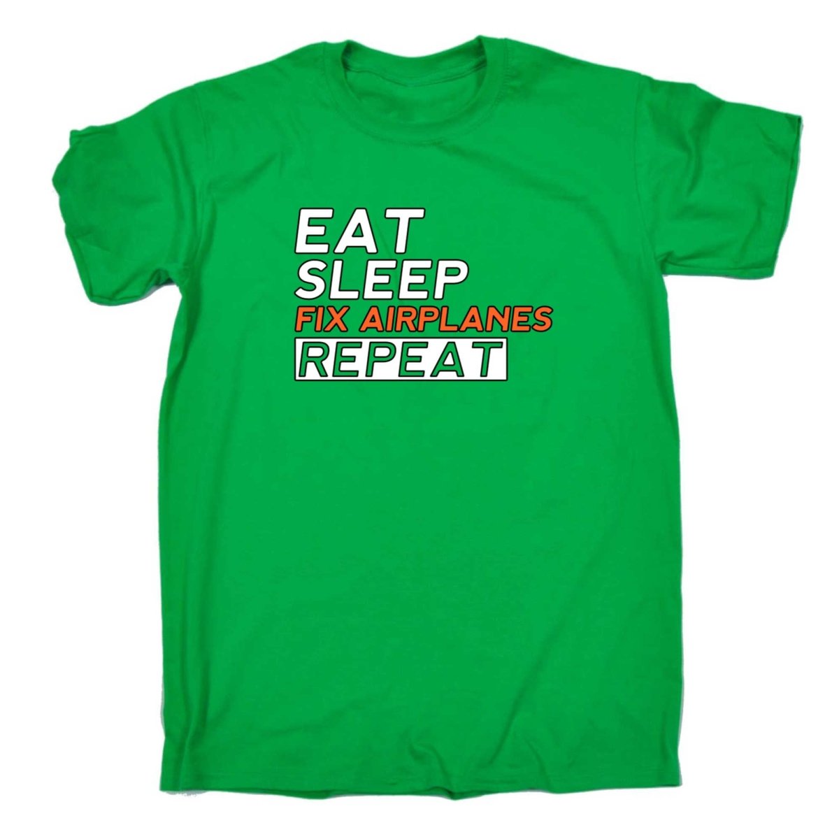 Aircraft Mechanic Eat Sleep Fix Airplanes - Mens Funny T-Shirt Tshirts - 123t Australia | Funny T-Shirts Mugs Novelty Gifts
