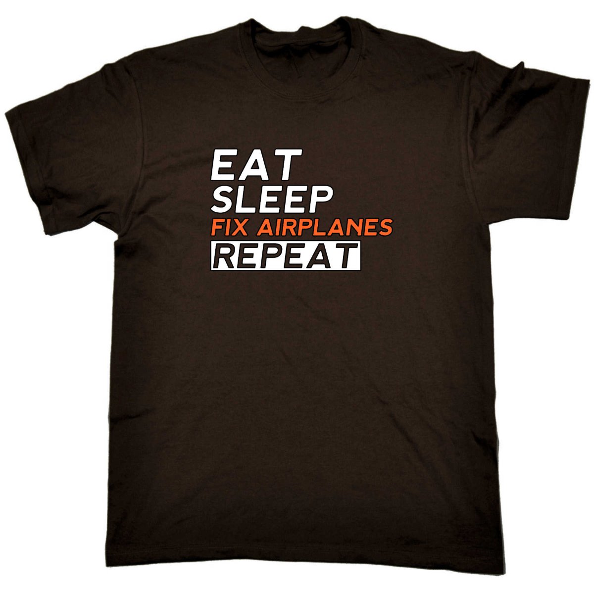 Aircraft Mechanic Eat Sleep Fix Airplanes - Mens Funny T-Shirt Tshirts - 123t Australia | Funny T-Shirts Mugs Novelty Gifts