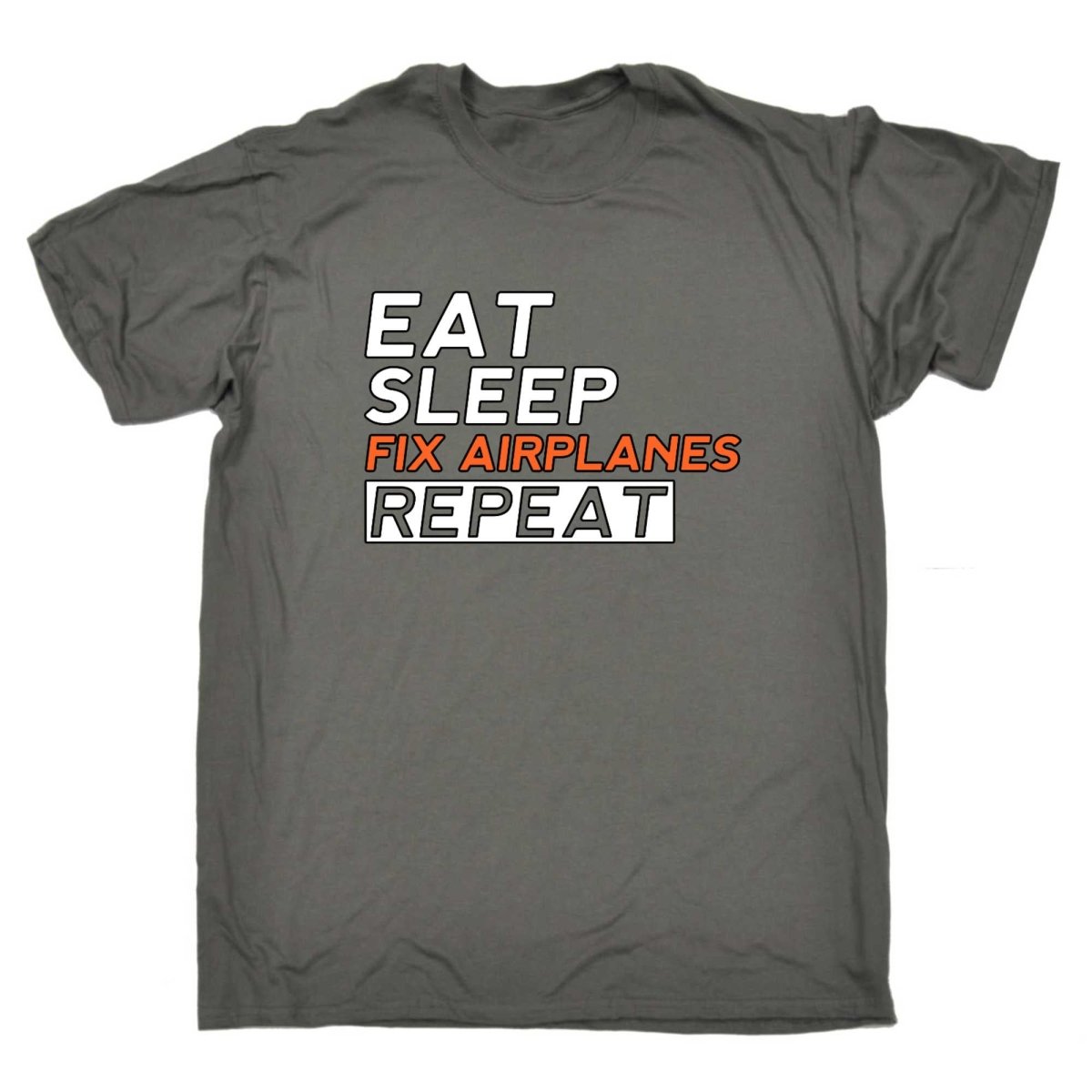 Aircraft Mechanic Eat Sleep Fix Airplanes - Mens Funny T-Shirt Tshirts - 123t Australia | Funny T-Shirts Mugs Novelty Gifts