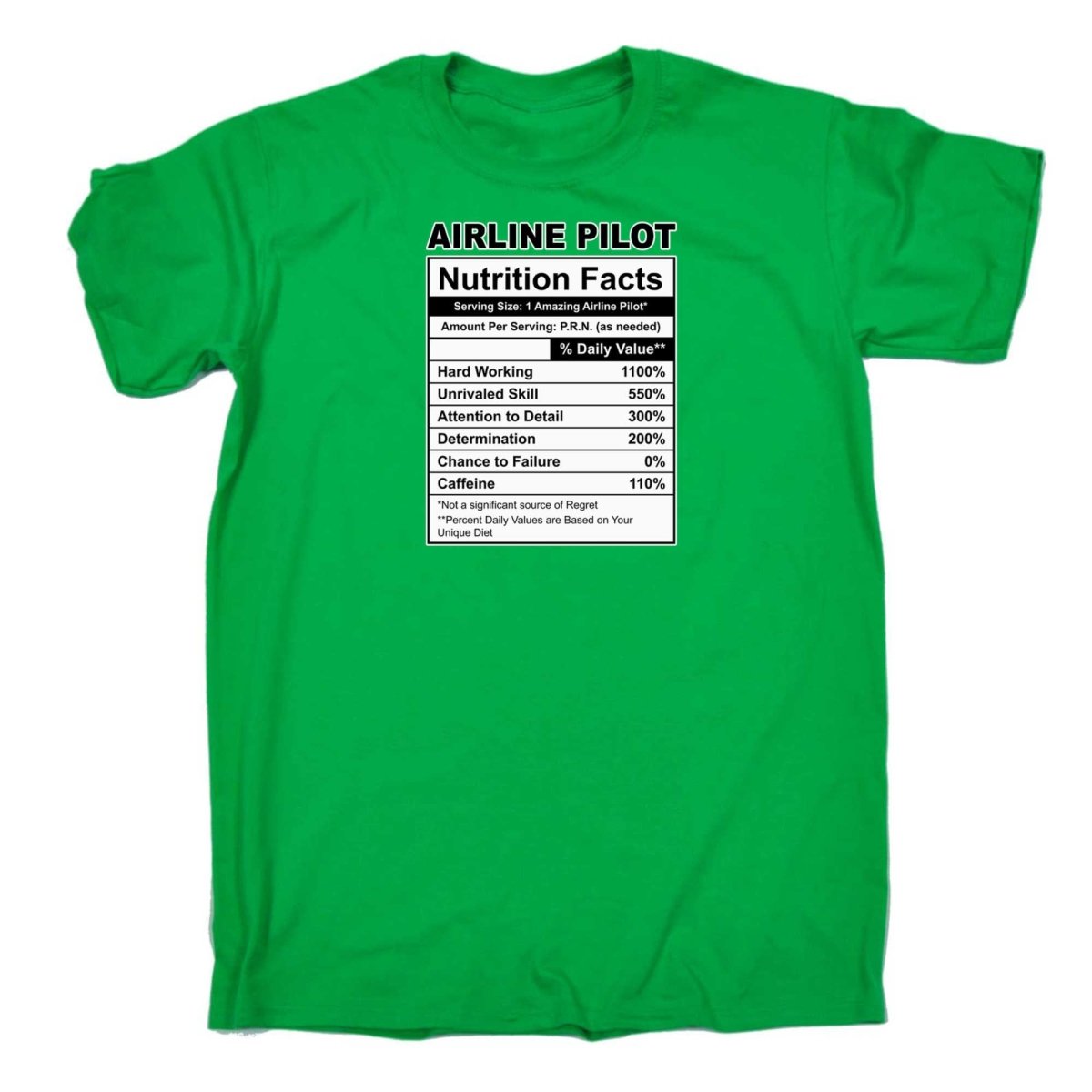 Airline Pilot Nutrition Facts - Mens Funny T-Shirt Tshirts - 123t Australia | Funny T-Shirts Mugs Novelty Gifts