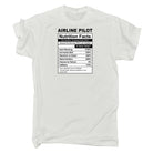 Airline Pilot Nutrition Facts - Mens Funny T-Shirt Tshirts - 123t Australia | Funny T-Shirts Mugs Novelty Gifts