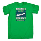 Airplanes Are The Poor Mans Satellites Aviation - Mens Funny T-Shirt Tshirts - 123t Australia | Funny T-Shirts Mugs Novelty Gifts