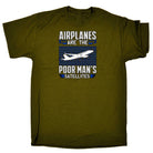 Airplanes Are The Poor Mans Satellites Aviation - Mens Funny T-Shirt Tshirts - 123t Australia | Funny T-Shirts Mugs Novelty Gifts