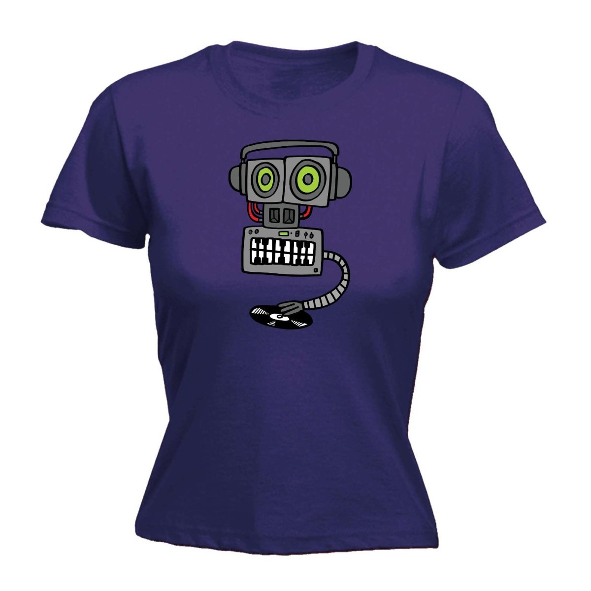 Al Storm 247 Rave Hardcore Happy Vinyl Record Robot - Funny Womens T-Shirt Tshirt - 123t Australia | Funny T-Shirts Mugs Novelty Gifts