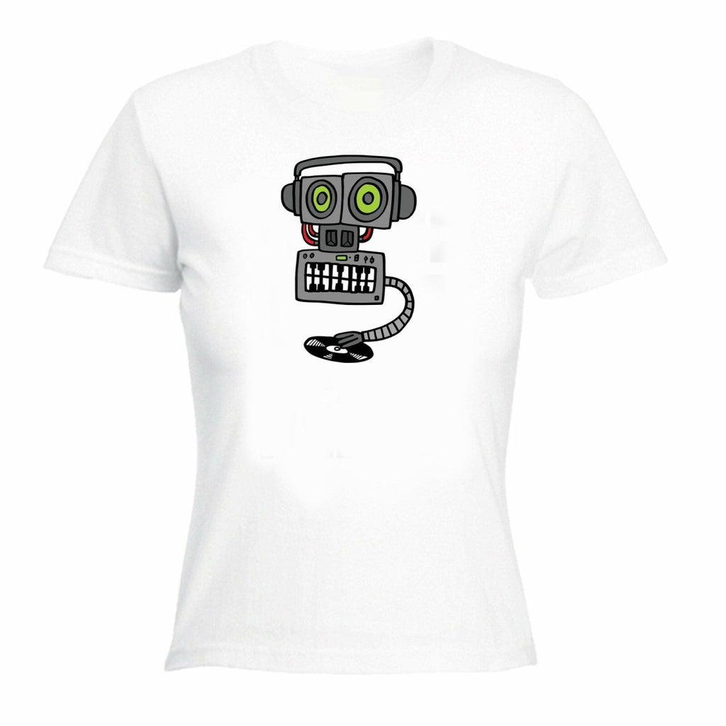 Al Storm 247 Rave Hardcore Happy Vinyl Record Robot - Funny Womens T-Shirt Tshirt - 123t Australia | Funny T-Shirts Mugs Novelty Gifts