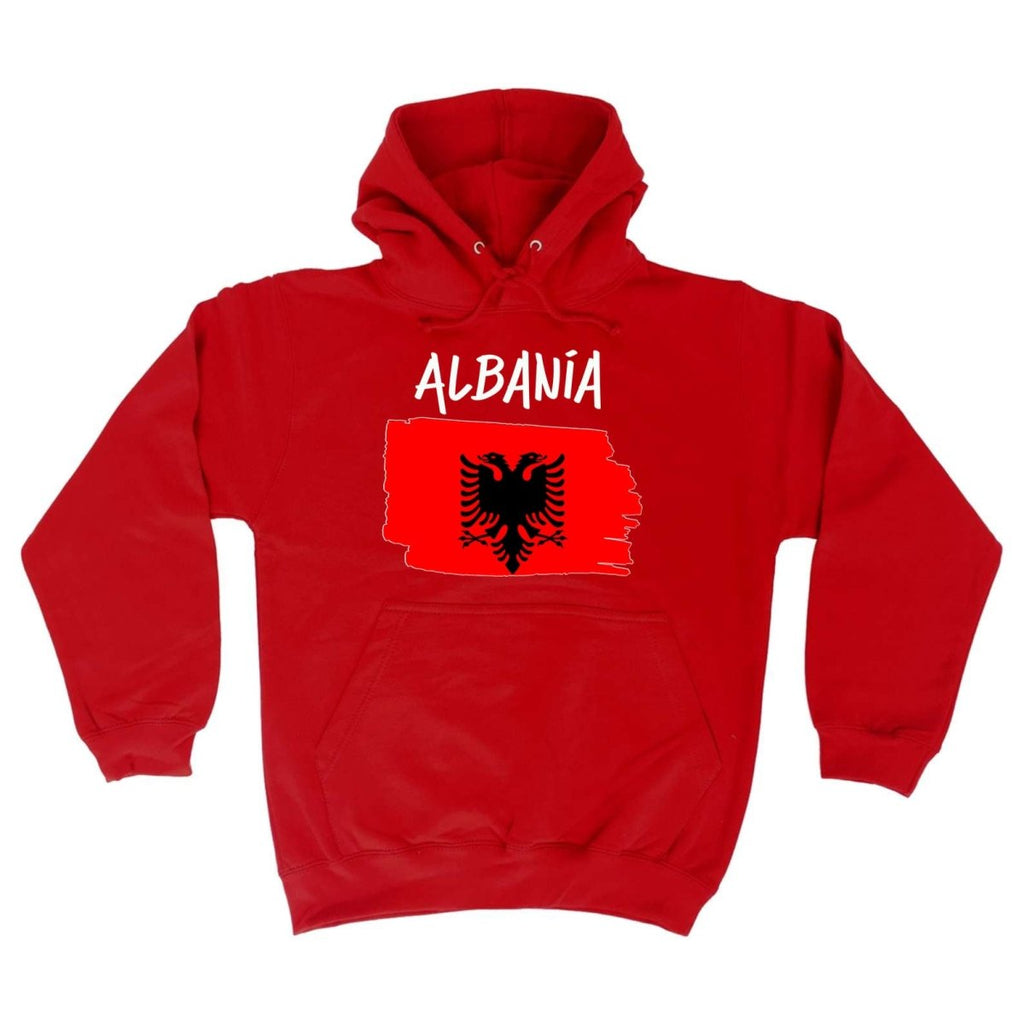 Albania Country Flag Nationality - Hoodies Hoodie - 123t Australia | Funny T-Shirts Mugs Novelty Gifts