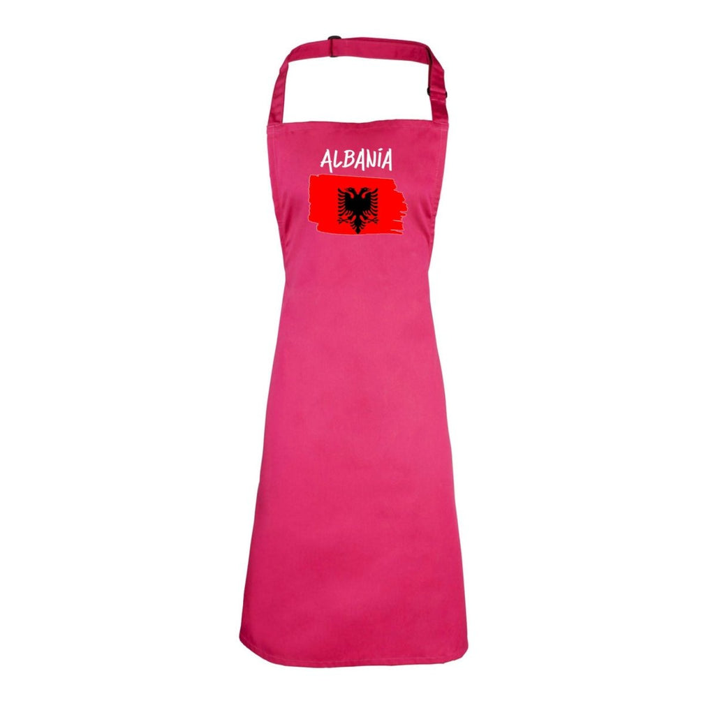 Albania -Country Flag Nationality Kids Childrens Kitchen Apron - 123t Australia | Funny T-Shirts Mugs Novelty Gifts