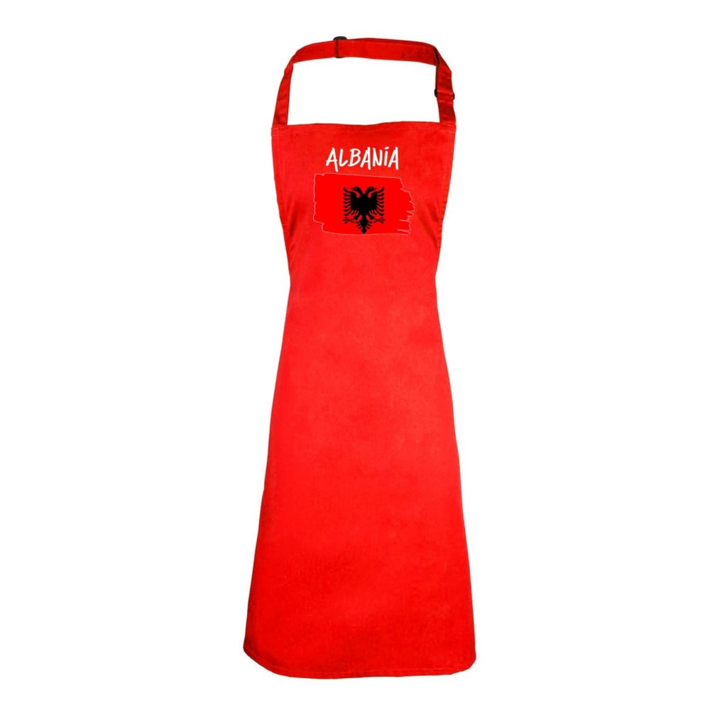 Albania -Country Flag Nationality Kids Childrens Kitchen Apron - 123t Australia | Funny T-Shirts Mugs Novelty Gifts