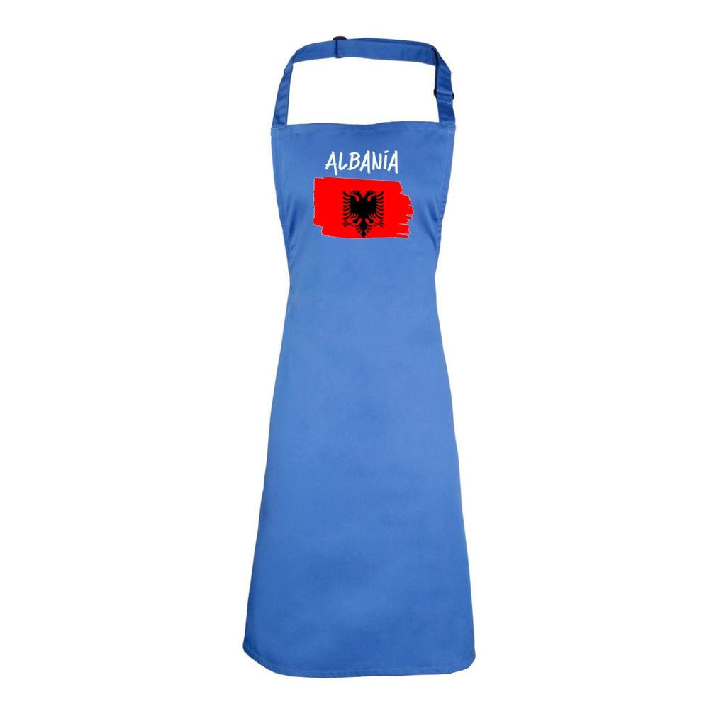 Albania Country Flag Nationality - Kitchen Apron - 123t Australia | Funny T-Shirts Mugs Novelty Gifts