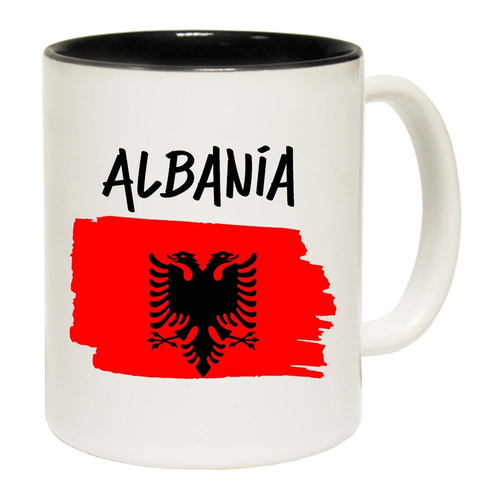 Albania Country Flag Nationality Mug Cup - 123t Australia | Funny T-Shirts Mugs Novelty Gifts