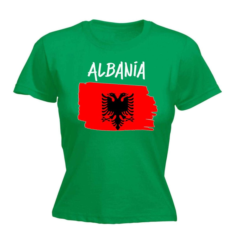 Albania Country Flag Nationality - Womens T-Shirt T Shirt Tshirt - 123t Australia | Funny T-Shirts Mugs Novelty Gifts