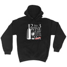 Alcohol 2 To 3 Glasses Of Wine Reduces Giving - Funny Novelty Hoodies Hoodie - 123t Australia | Funny T-Shirts Mugs Novelty Gifts