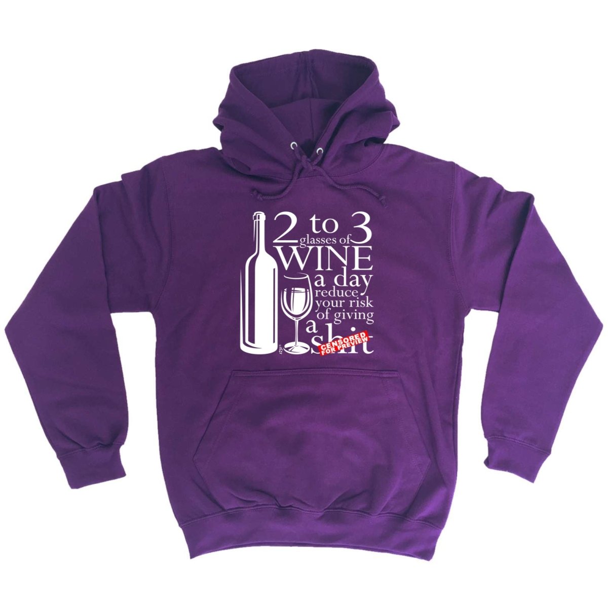 Alcohol 2 To 3 Glasses Of Wine Reduces Giving - Funny Novelty Hoodies Hoodie - 123t Australia | Funny T-Shirts Mugs Novelty Gifts
