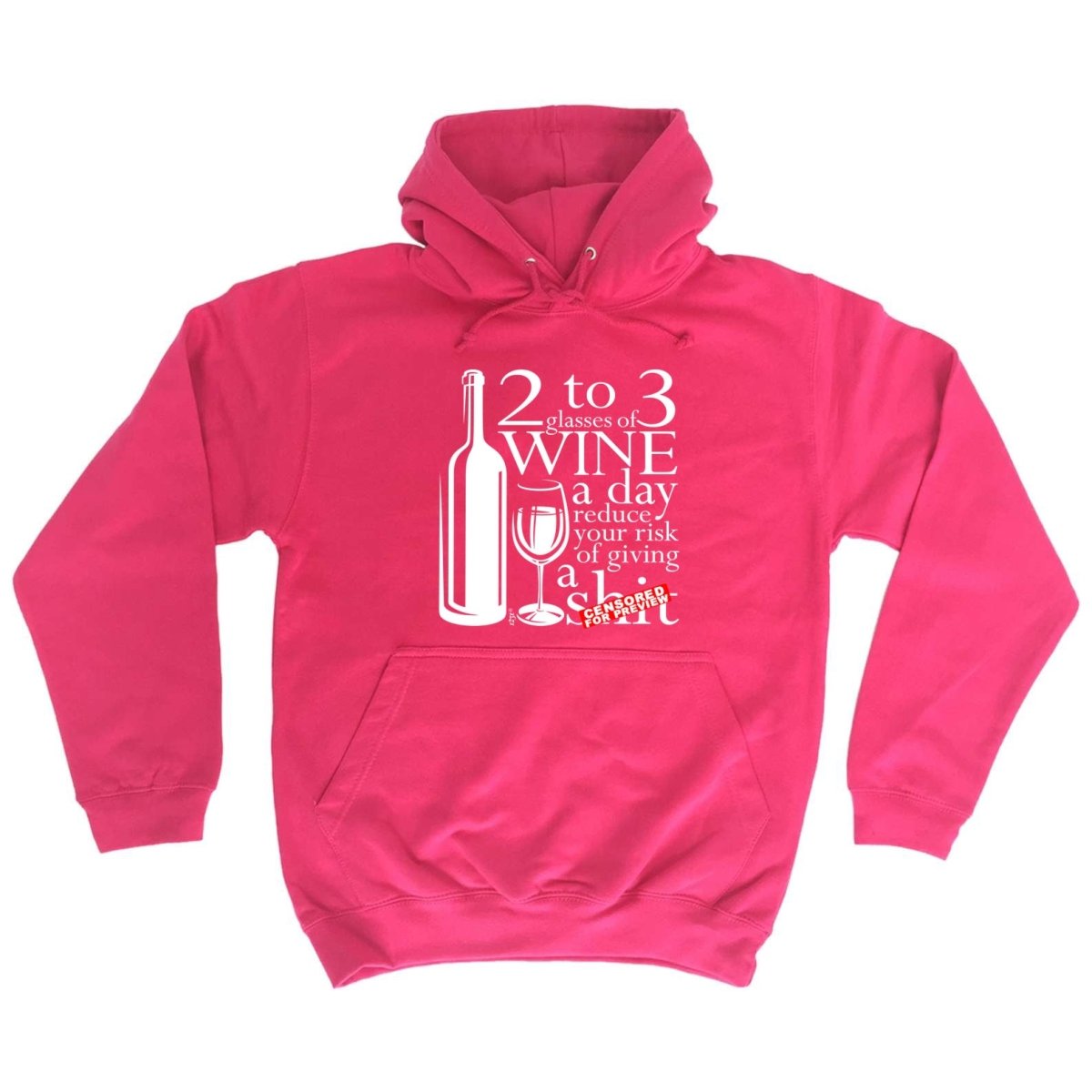 Alcohol 2 To 3 Glasses Of Wine Reduces Giving - Funny Novelty Hoodies Hoodie - 123t Australia | Funny T-Shirts Mugs Novelty Gifts
