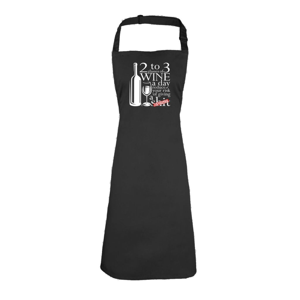 Alcohol 2 To 3 Glasses Of Wine Reduces Giving - Funny Novelty Kitchen Adult Apron - 123t Australia | Funny T-Shirts Mugs Novelty Gifts