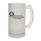 Alcohol A Bad Day In The Alps - Funny Novelty Beer Stein - 123t Australia | Funny T-Shirts Mugs Novelty Gifts