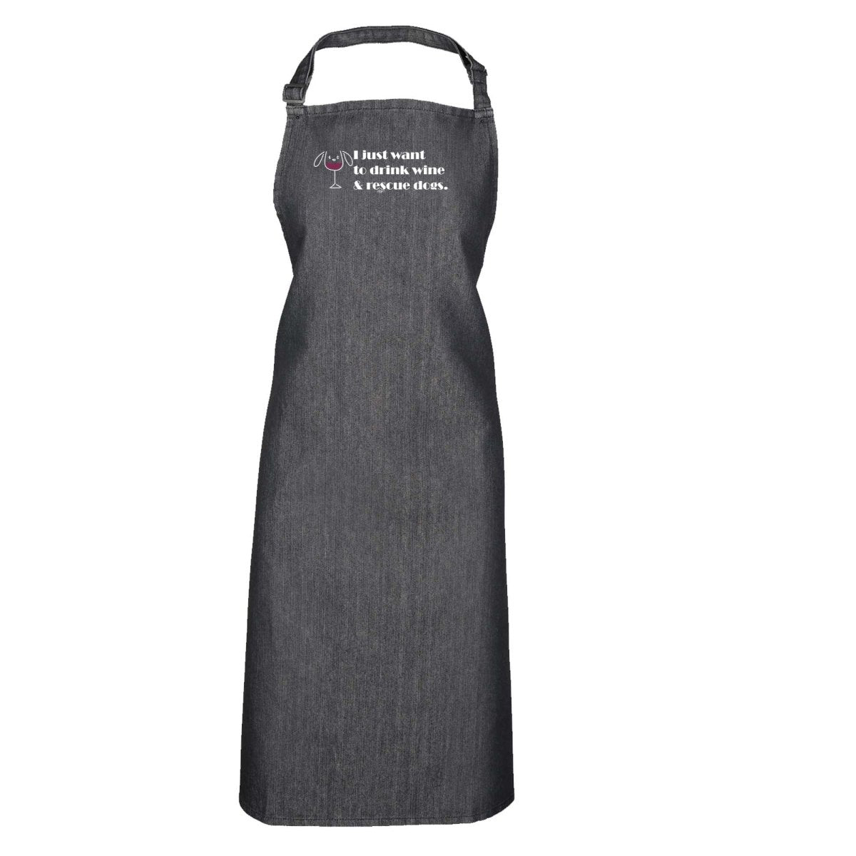 Alcohol Alcohol Animal Drink Wine And Rescue Dogs - Funny Novelty Kitchen Adult Apron - 123t Australia | Funny T-Shirts Mugs Novelty Gifts