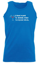 Alcohol Alcohol Animal Drink Wine And Rescue Dogs - Funny Novelty Vest Singlet Unisex Tank Top - 123t Australia | Funny T-Shirts Mugs Novelty Gifts