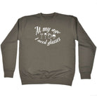 Alcohol Alcohol At My Age Need Glasses Beer Wine - Funny Novelty Sweatshirt - 123t Australia | Funny T-Shirts Mugs Novelty Gifts