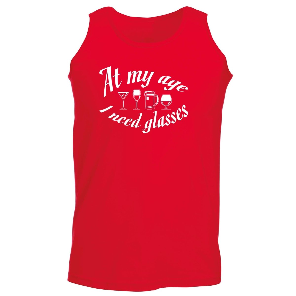 Alcohol Alcohol At My Age Need Glasses Beer Wine - Funny Novelty Vest Singlet Unisex Tank Top - 123t Australia | Funny T-Shirts Mugs Novelty Gifts