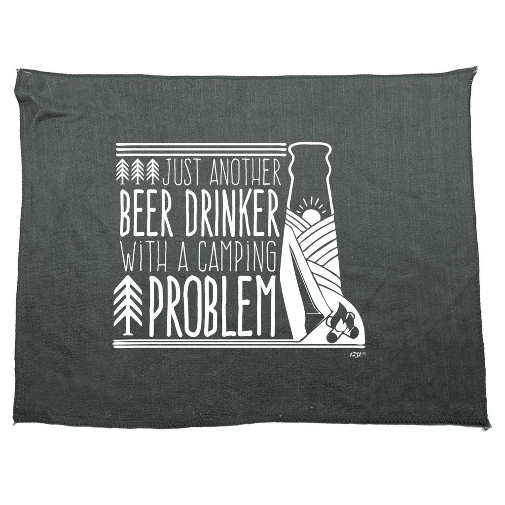 Alcohol Alcohol Beer Drinker With A Camping Problem - Funny Novelty Soft Sport Microfiber Towel - 123t Australia | Funny T-Shirts Mugs Novelty Gifts