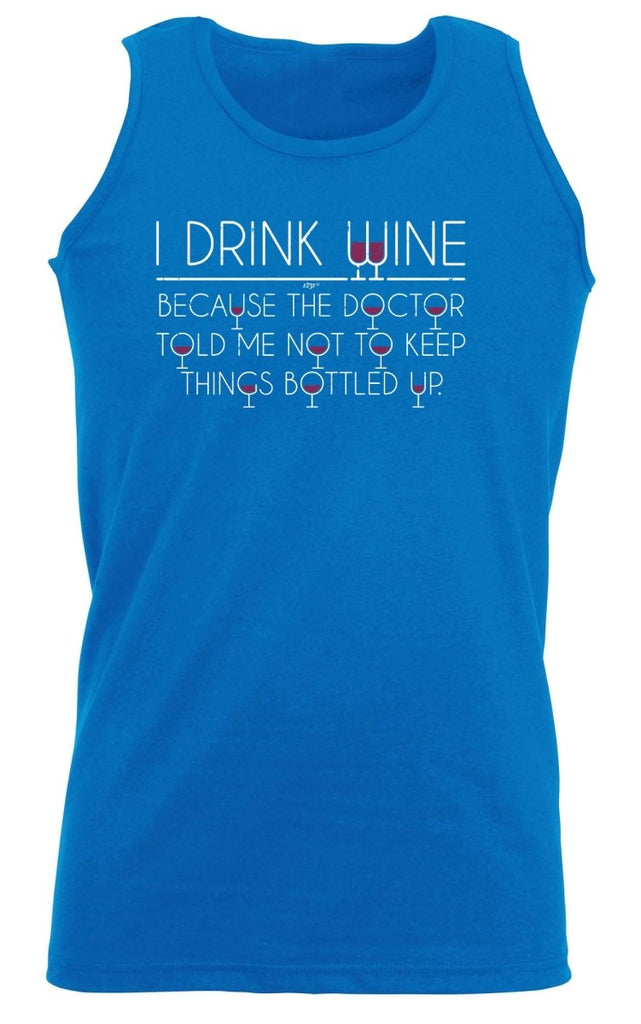 Alcohol Alcohol Drink Wine Doctor Bottled Up - Funny Novelty Vest Singlet Unisex Tank Top - 123t Australia | Funny T-Shirts Mugs Novelty Gifts