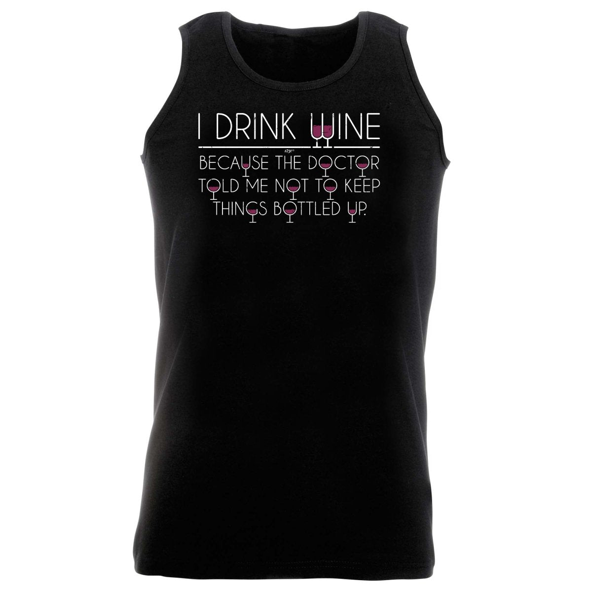 Alcohol Alcohol Drink Wine Doctor Bottled Up - Funny Novelty Vest Singlet Unisex Tank Top - 123t Australia | Funny T-Shirts Mugs Novelty Gifts