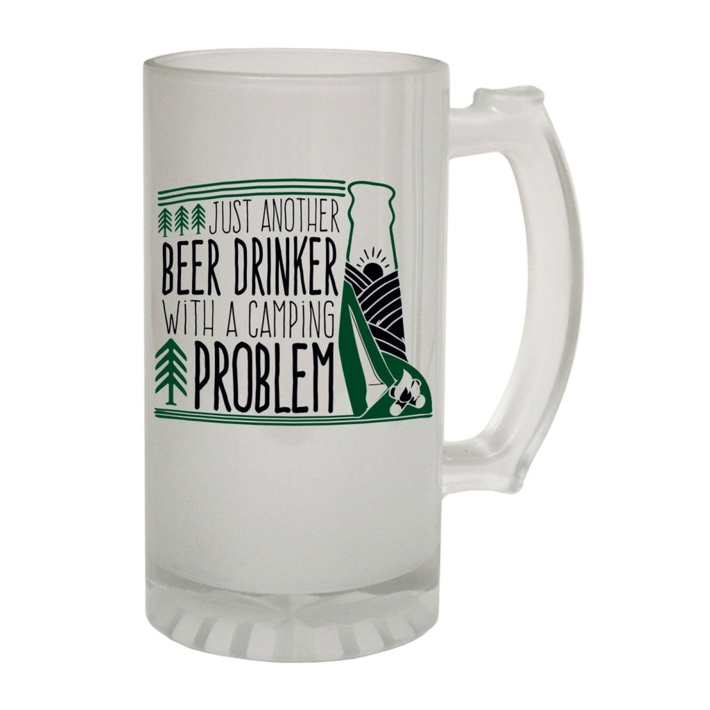 Alcohol Alcohol Frosted Glass Beer Stein - Just Another Beer Drinker - Funny Novelty Birthday - 123t Australia | Funny T-Shirts Mugs Novelty Gifts