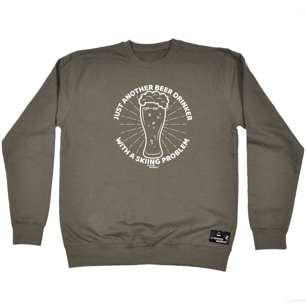 Alcohol Alcohol Sailing Powder Monkeez Just Another Beer Drinker Skiing Problem - Funny Novelty Sweatshirt - 123t Australia | Funny T-Shirts Mugs Novelty Gifts