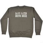 Alcohol Alcohol Save Water Drink Beer - Funny Novelty Sweatshirt - 123t Australia | Funny T-Shirts Mugs Novelty Gifts
