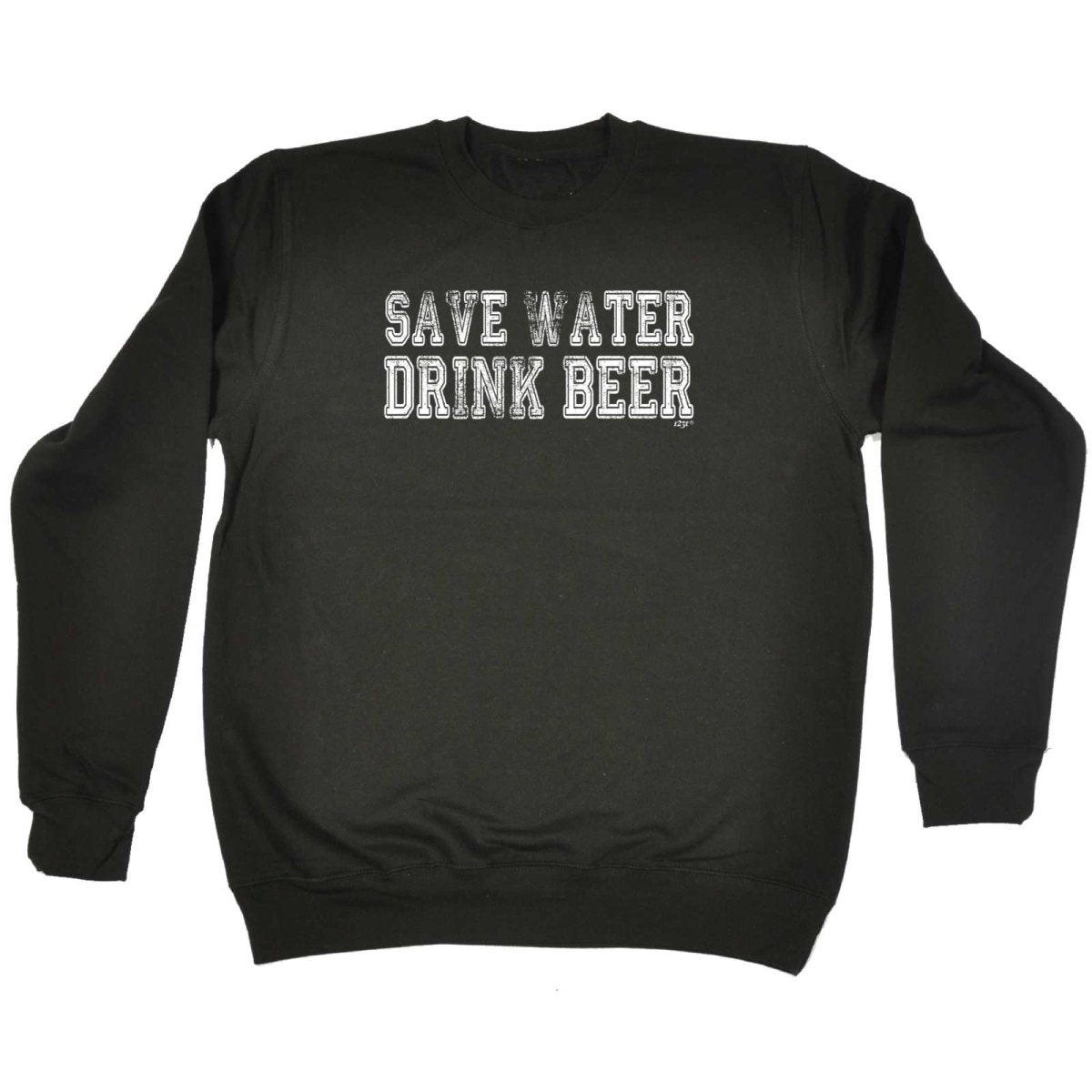 Alcohol Alcohol Save Water Drink Beer - Funny Novelty Sweatshirt - 123t Australia | Funny T-Shirts Mugs Novelty Gifts