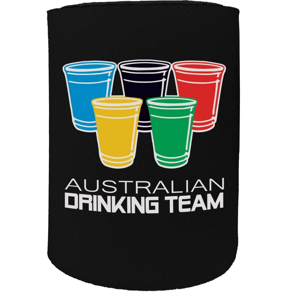 Alcohol Alcohol Stubby Holder - Australian Drinking Team - Funny Novelty Birthday Gift Joke Beer Can Bottle - 123t Australia | Funny T-Shirts Mugs Novelty Gifts