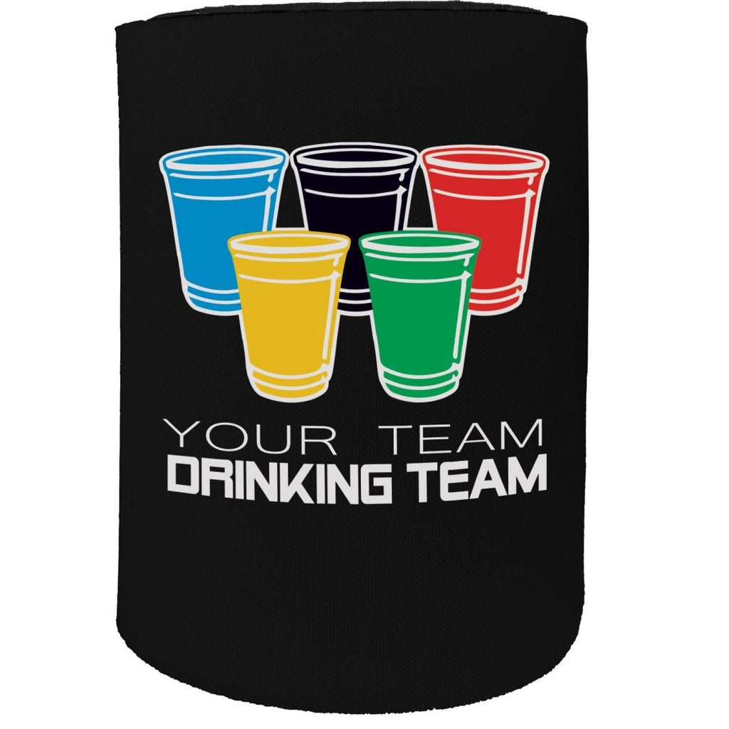 Alcohol Alcohol Stubby Holder - Team Drinking Team Personalised Country - Funny Novelty Birthday Gift Joke Beer - 123t Australia | Funny T-Shirts Mugs Novelty Gifts