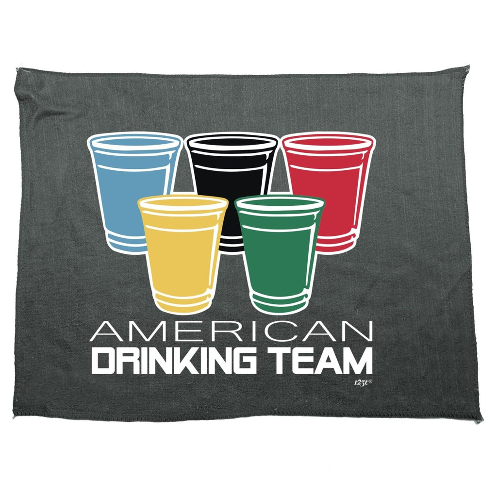 Alcohol American Drinking Team Glasses - Funny Novelty Soft Sport Microfiber Towel - 123t Australia | Funny T-Shirts Mugs Novelty Gifts
