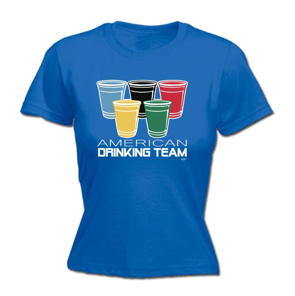 Alcohol American Drinking Team Glasses - Funny Novelty Womens T-Shirt T Shirt Tshirt - 123t Australia | Funny T-Shirts Mugs Novelty Gifts
