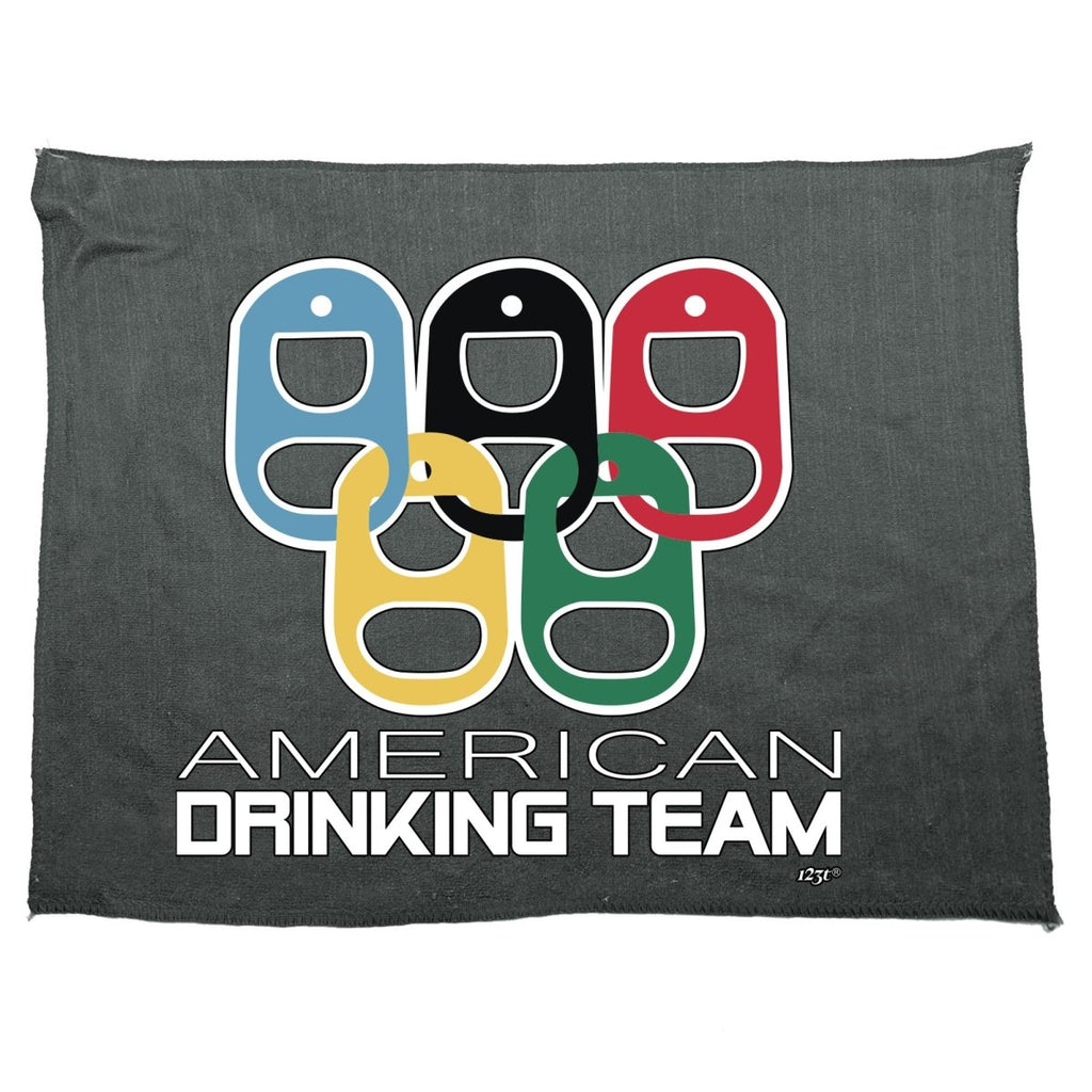 Alcohol American Drinking Team Rings - Funny Novelty Soft Sport Microfiber Towel - 123t Australia | Funny T-Shirts Mugs Novelty Gifts